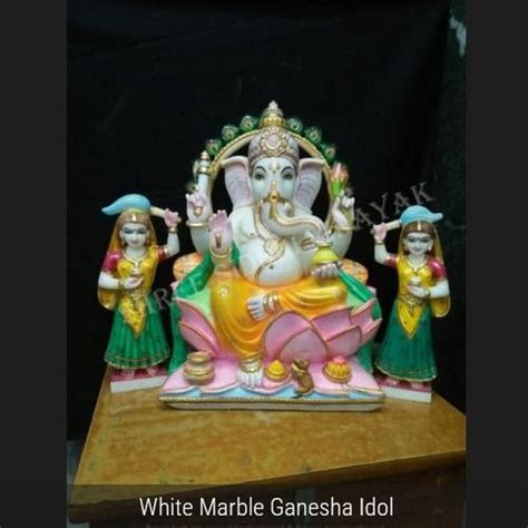 Durable White Marble Ganesha Idol at Best Price in Jaipur | Shree ...