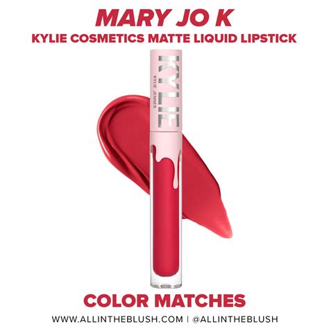 Kylie Cosmetics Mary Jo K Reformulated Liquid Lipstick Color Matches - All In The Blush