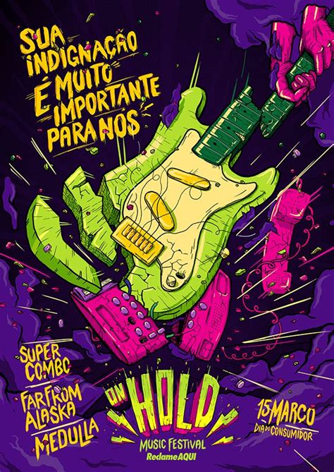 the poster for an upcoming music festival in mexico, featuring a green ...