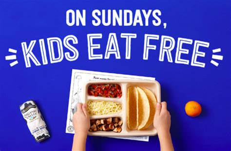 FREE kid’s meal at Chipotle (with entree purchase) every Sunday in ...