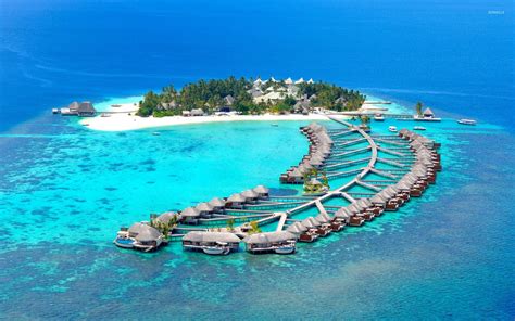 Island resort in Maldives wallpaper - Beach wallpapers - #22341