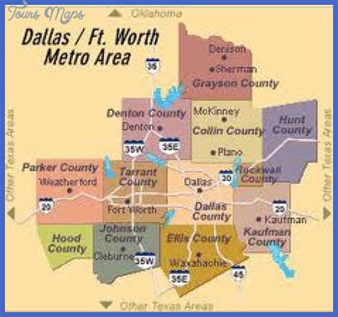 Dallas Metro Map - ToursMaps.com