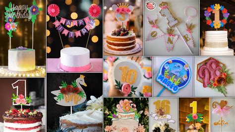 Quick Trends!!.. DIY Cake Topper | First Birthday Floral Topper | Cake Decoration Tutorial - YouTube