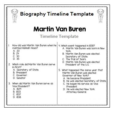 Biography Timeline Templates | 4+ Free PDF, Excel & Word