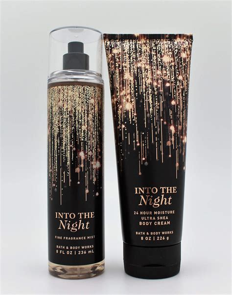 Bath and Body Works - Into the Night - Fine Fragrance Mist and Ultra Shea Body Cream - Full Size ...