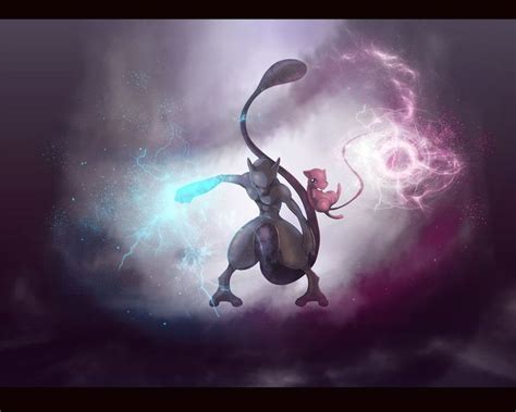 An epic battle. • /r/pokemon | Pokemon mewtwo, Mew and mewtwo, Mewtwo