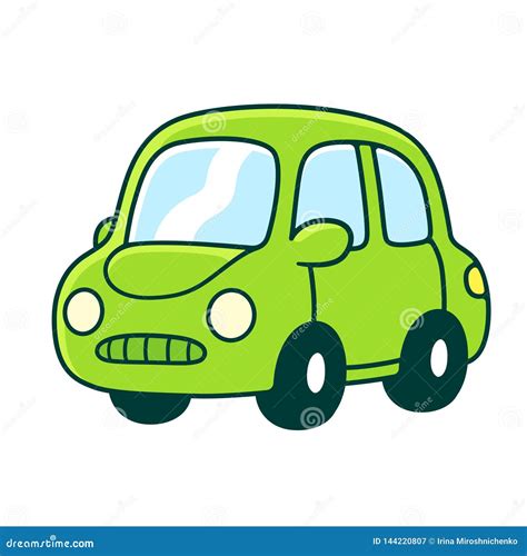 Cute cartoon car stock vector. Illustration of transportation - 144220807