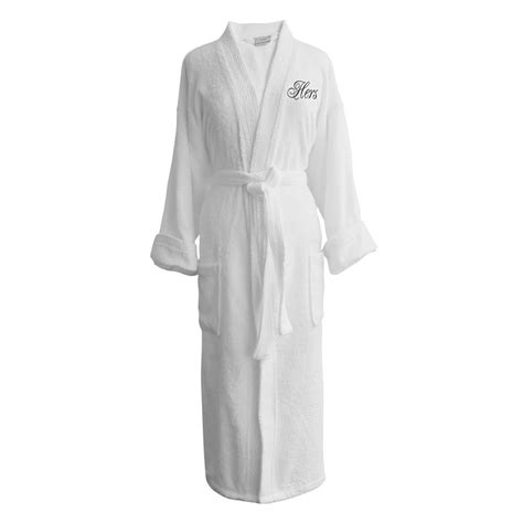 Luxor Linens Monogrammed Terry Cloth Bathrobes - Luxurious, Soft, Plush Durable Set of Robes ...