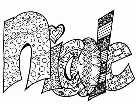 Printable Name Coloring Pages at GetDrawings | Free download