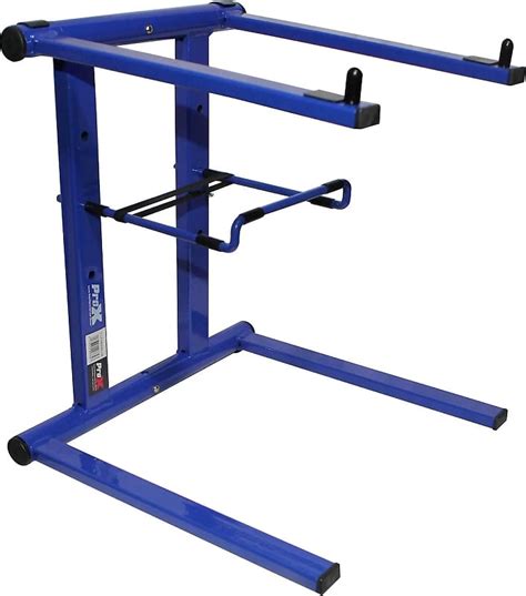 Foldable Portable DJ Laptop Stand W/Adjustable Shelf Blue | Reverb