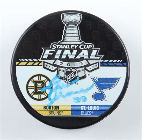 Zdeno Chara Signed 2019 Stanley Cup Finals Logo Hockey Puck (Chara ...