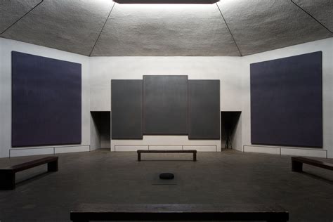 Rothko Chapel, completed in 1970, Interior, Rothko Chapel (completed in ...