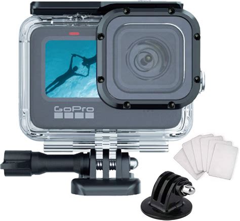 Waterproof Case for Gopro Hero 9 Accessories, SRUIM Underwater Diving 50M/164FT Protective ...