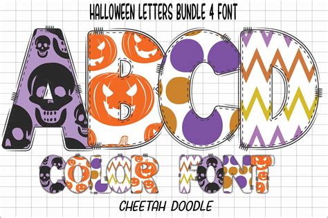 Halloween Letters Font by CHEETAH DOODLE · Creative Fabrica