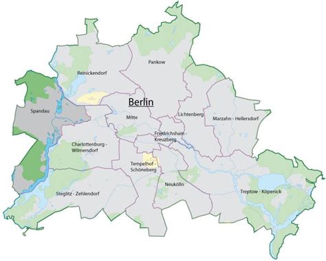 Spandau berlin map - Map of spandau berlin (Germany)