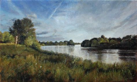 River Thames - Commissioned Landscape Oil painting - Fine Arts Gallery ...