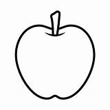Apple Coloring Page Vector Illustration Image On White Background For  sketch template
