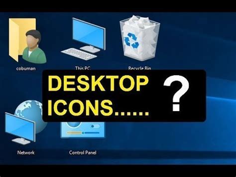 Restore Desktop ICON - YouTube