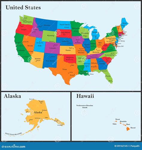 Map Of Hawaii And Alaska - Cities And Towns Map