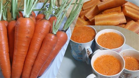 how to make natural carrot juice - YouTube