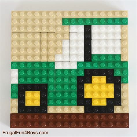 Fall LEGO Mosaic Ideas with Printable Building Cards - Frugal Fun For ...