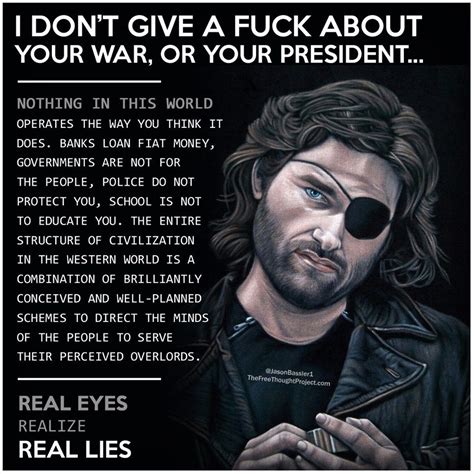 Unforgettable Snake Plissken Quotes: The Man, The Legend