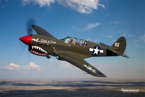 Curtiss P-40 Warhawk Air to Air - ImageWerx Aerial & Aviation Photography