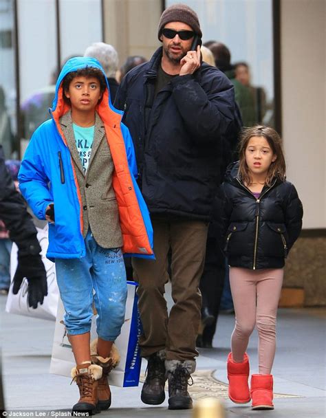 Hugh Jackman gets set for Christmas as he treats his children to early ...