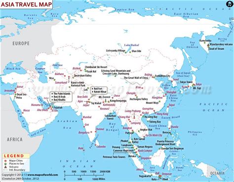 Asia Travel Information - Map, Major Attractions | Asia travel, Travel maps, Travel information