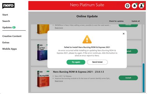 [Nero 2021]How to get the latest updates of my Nero Products in Nero Start : Nero AG