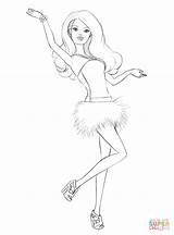 Barbie Swimsuit Pages Coloring sketch template