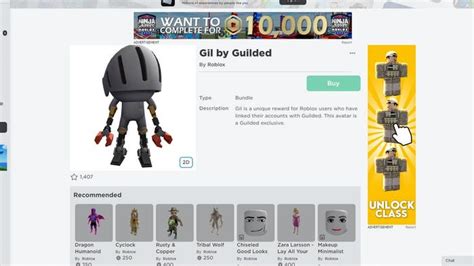 Roblox codes - Free Guilded UGC skin and accessories (February 2023)