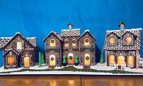 Gingerbread House Village 2017- see details on my blog! | Gingerbread ...