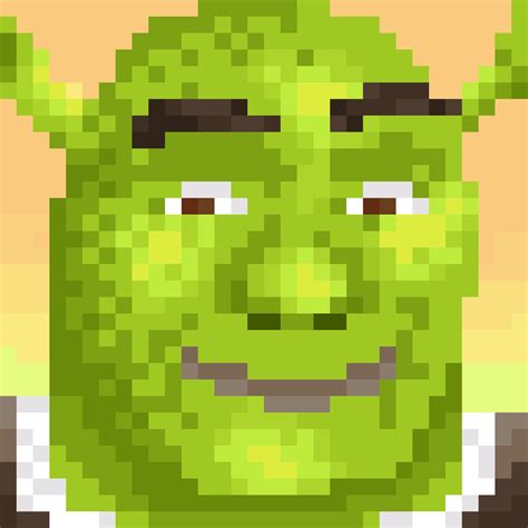 Shrek Pixel Art Grid