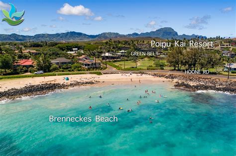 Located at the eastern end of Poipu Beach Park, Brennecke's Beach is ...