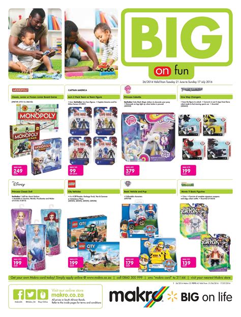 Makro Catalogue 21 June - 17 July 2016. Toys Deals!