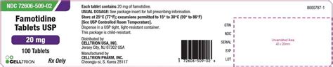 Famotidine Tablets - FDA prescribing information, side effects and uses