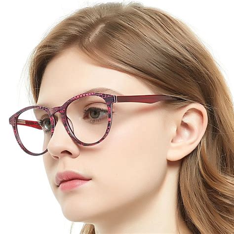 Glasses Frame Women Optical Brand Designer Vintage Full RimOptical Acetate Spectacles Eyewear ...