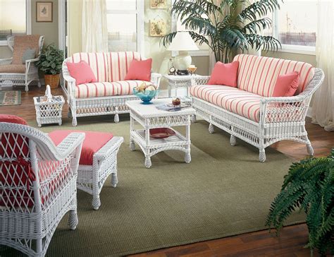 Columbia Rattan Framed Wicker Furniture Sets (Custom Painting Available) - Indoor Wicker ...