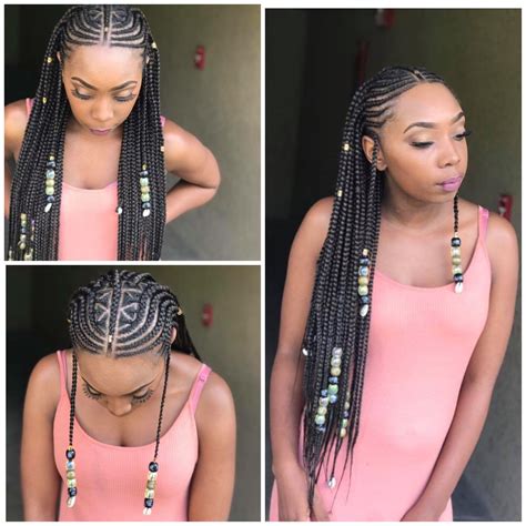 Feed i tribal braids IG:hairbykey___ | Cool braid hairstyles, Hair ...