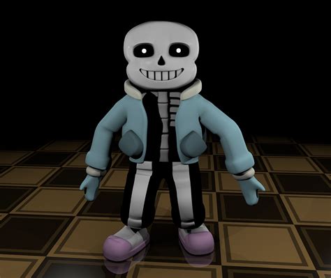 [Genocide Spoilers] Sans 3D model. : r/Undertale