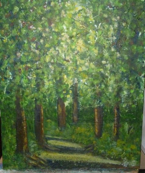 Summer Woodland Walk Acrylic painting by Suzy K | Artfinder