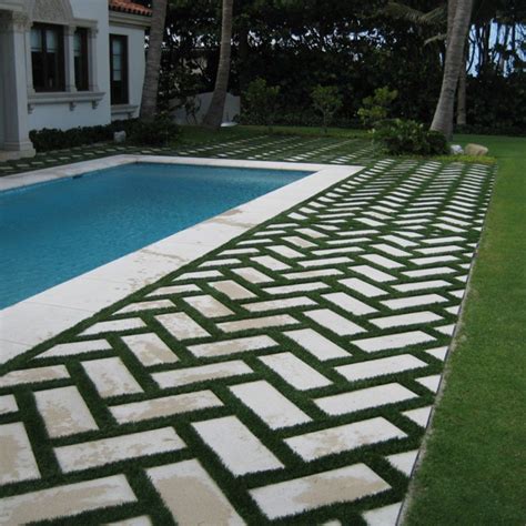 Pavers and grass for patio or driveway | Our Temporary Home | Pinterest | Driveways, Grasses and ...