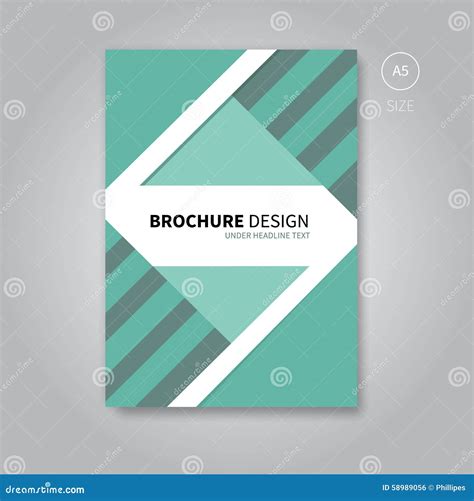 Brochure Flyer Template Design A5 Size Stock Vector - Illustration of ...