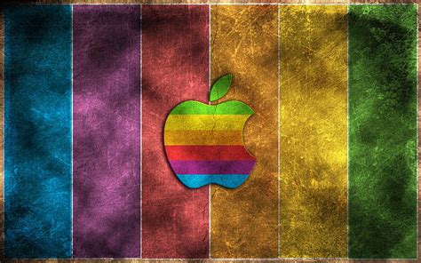 HD wallpaper: Rainbow Apple | Wallpaper Flare