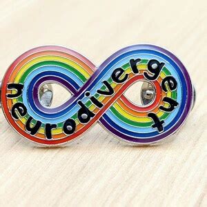 Neurodivergent Pride Large Infinity Rainbow. Autism Acceptance Pride. Pin Sticker Gift - Etsy