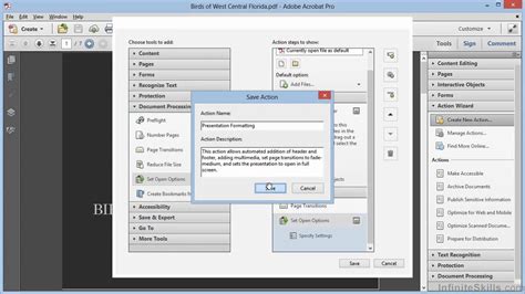 Advanced Adobe Acrobat XI Tutorial | Creating Custom Actions - YouTube