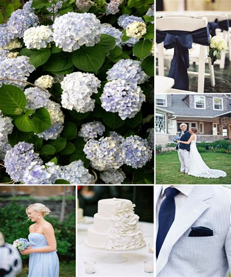 Hydrangea and Navy Wedding Inspiration