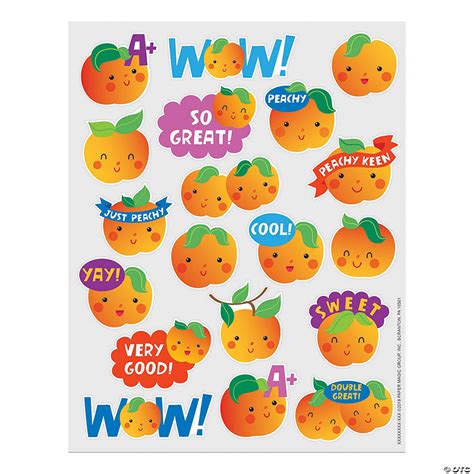 Peach-Scented Stickers | Oriental Trading