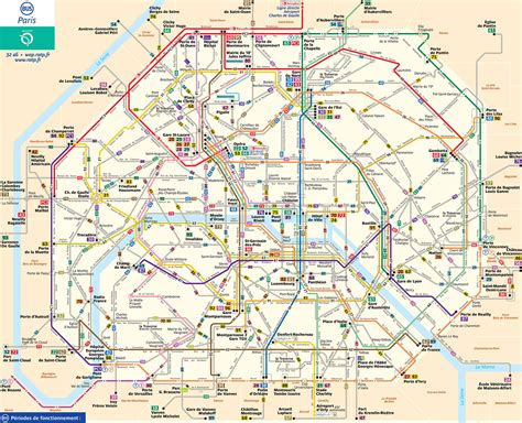 Map of Paris bus & Noctilien: stations & lines